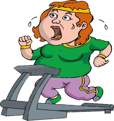 Lady on Treadmill